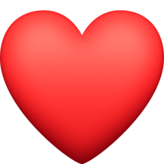 Red Heart Emoji PNG Pic