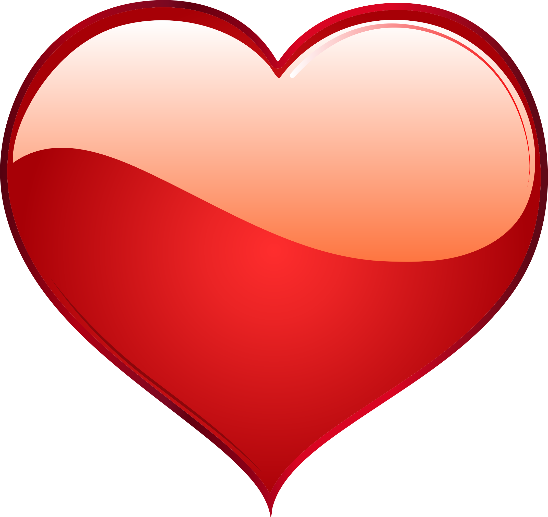 Red Heart Emoji PNG Picture