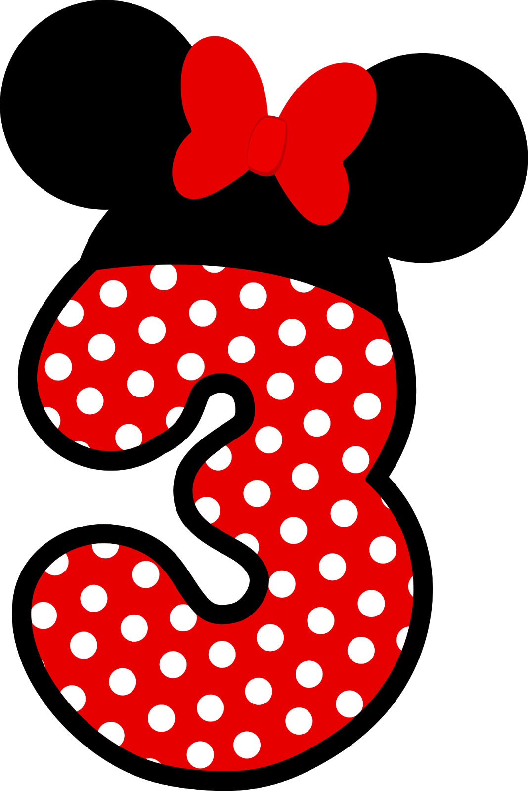 Red Minnie Mouse PNG Image