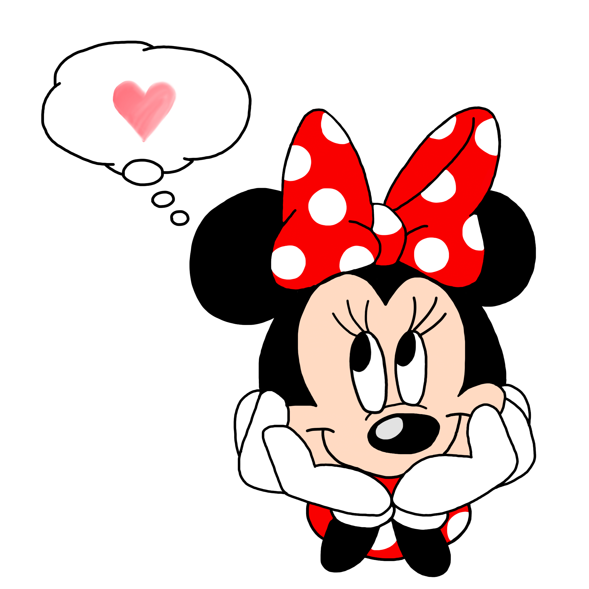 Red Minnie Mouse PNG Photo