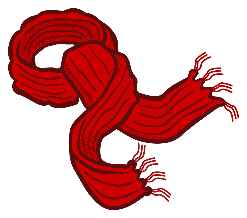 Red Scarf PNG Isolated Image | PNG Mart