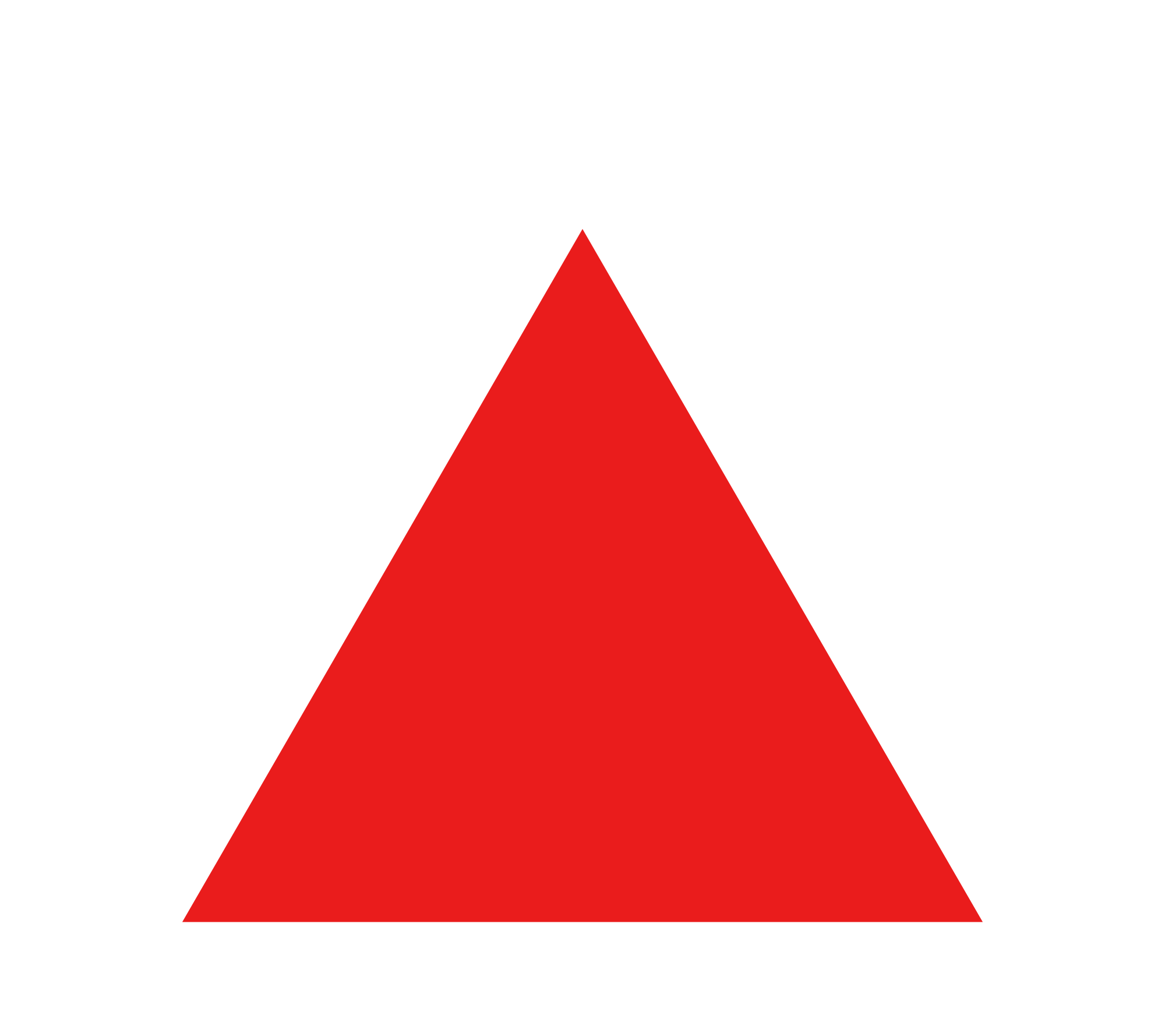 Red Triangle PNG Image