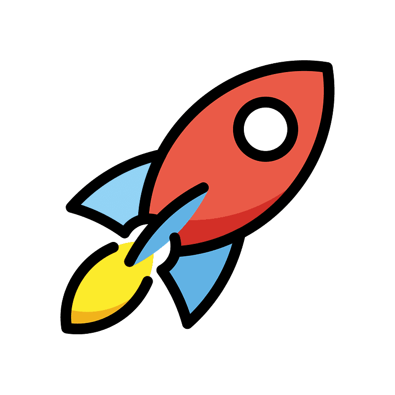 Rocket Emoji PNG Photo