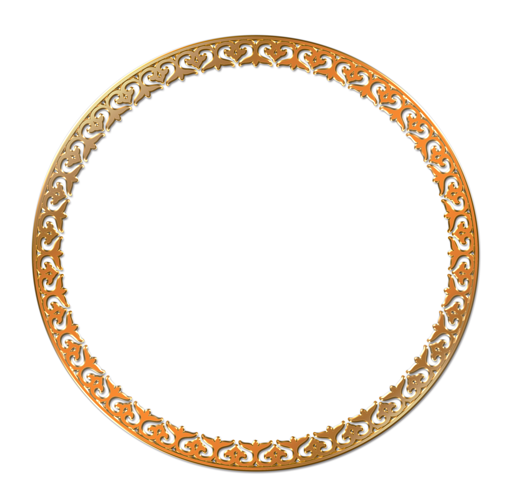 Round Frame PNG Photo