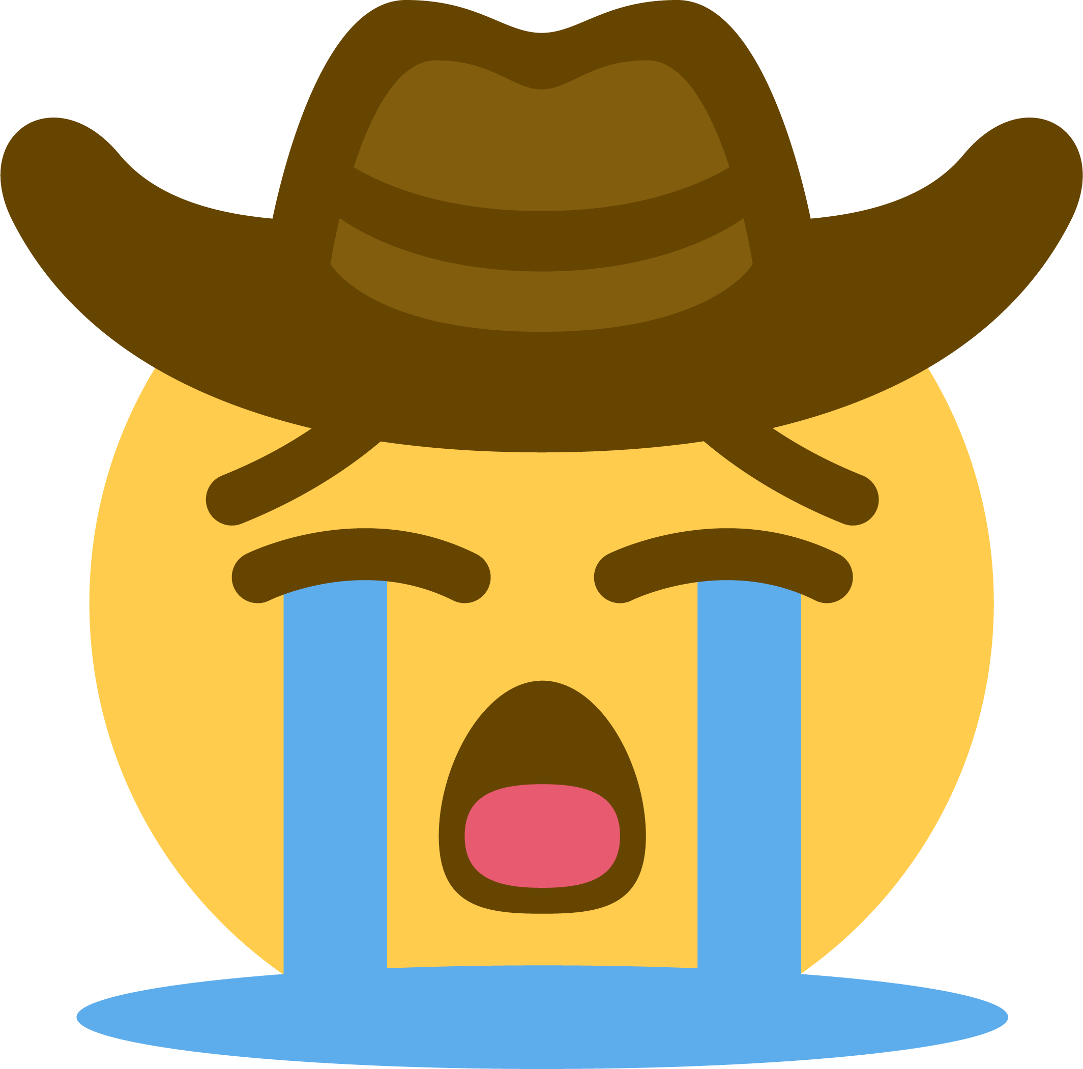 Sad Cowboy Emoji PNG Photo