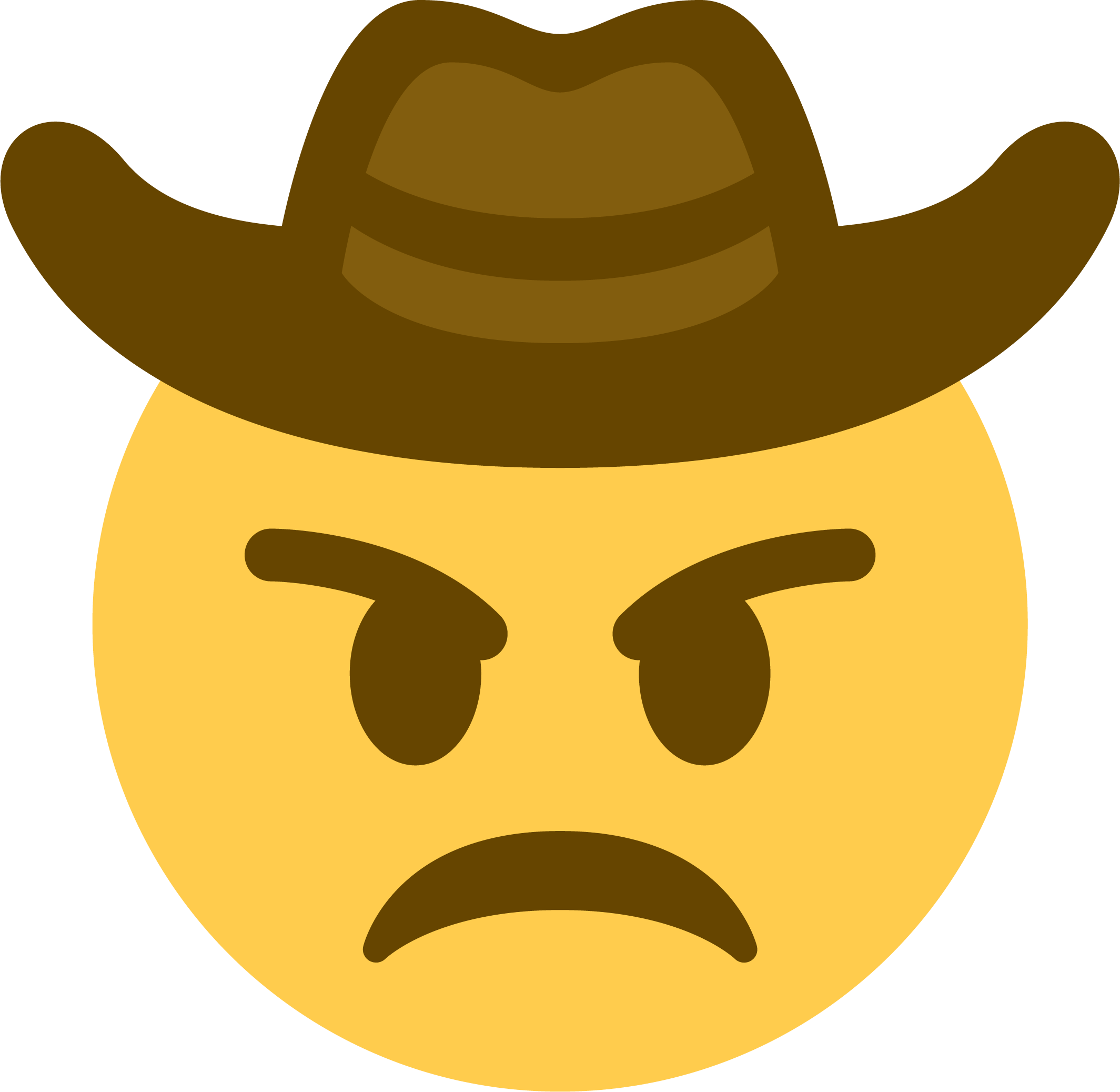 Sad Cowboy Emoji PNG Photos