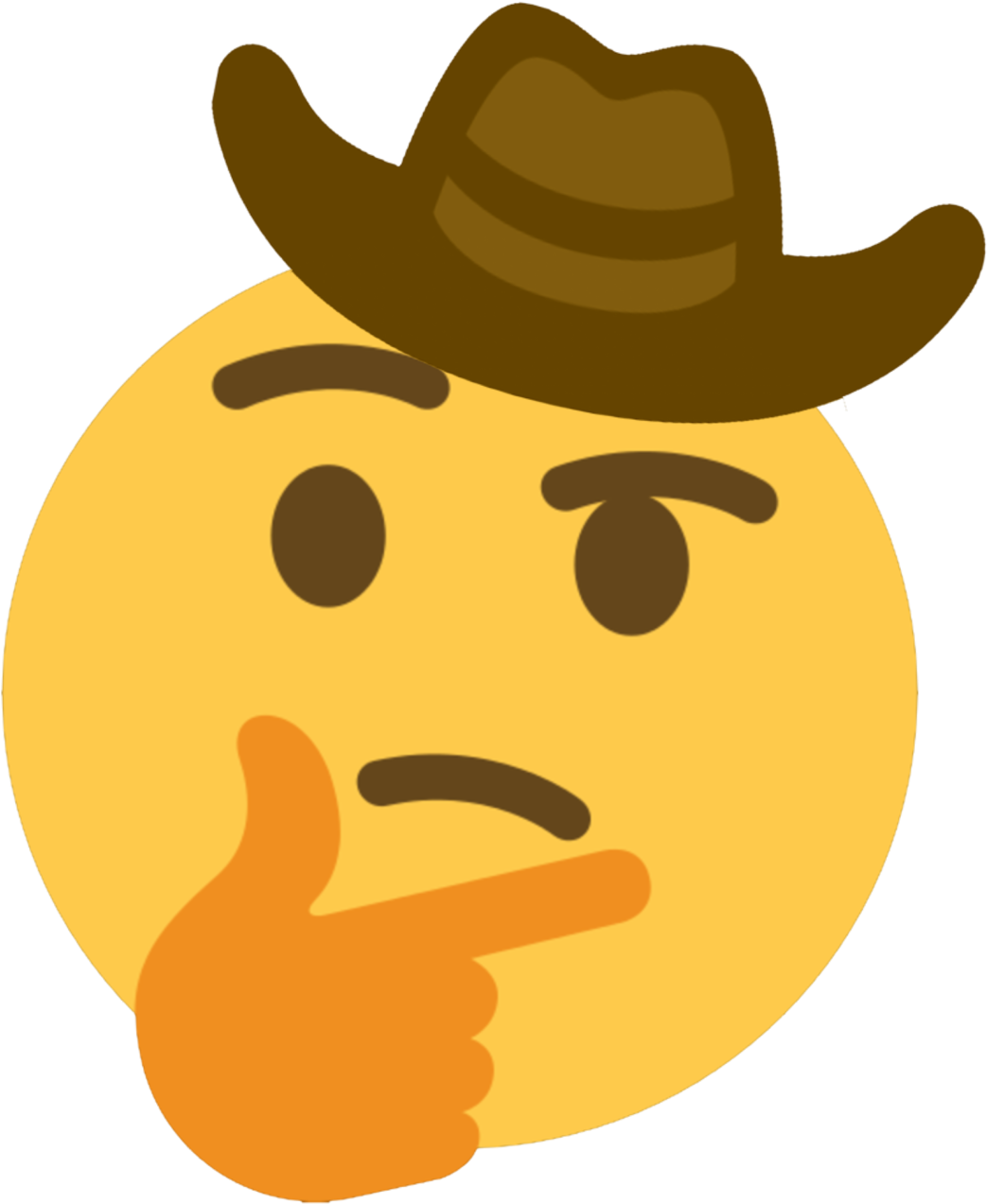 Sad Cowboy Emoji PNG Pic