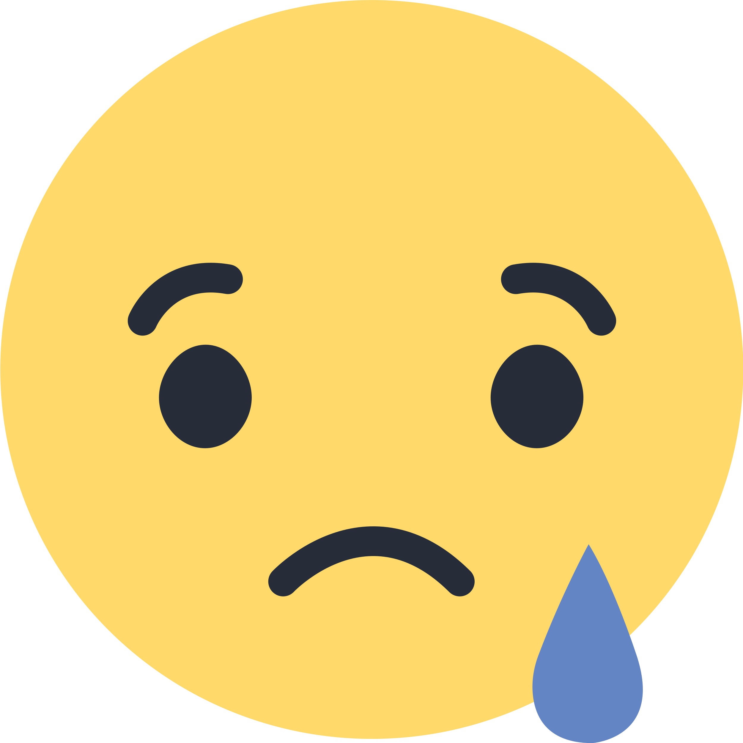 Sad Face Emoji PNG File