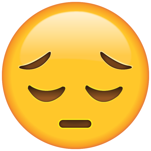 Sad Face Emoji PNG HD Isolated