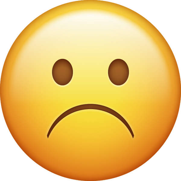 Sad Face Emoji PNG HD
