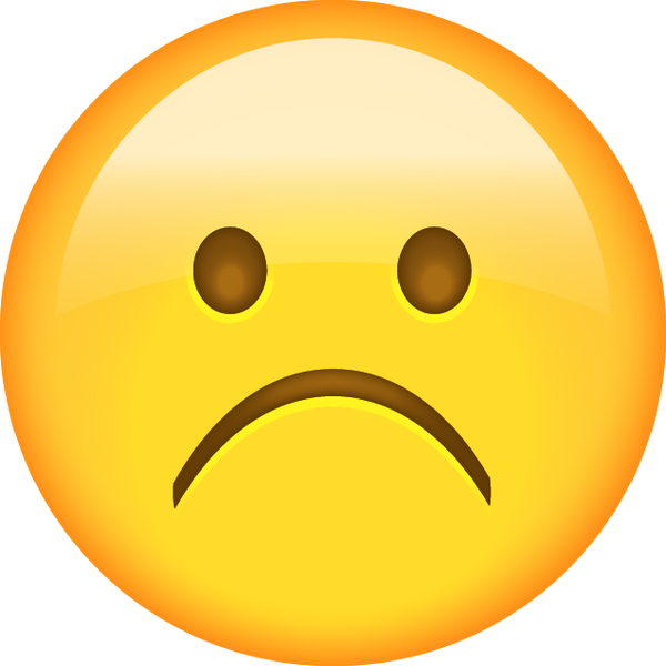 Sad Face Emoji PNG Photo