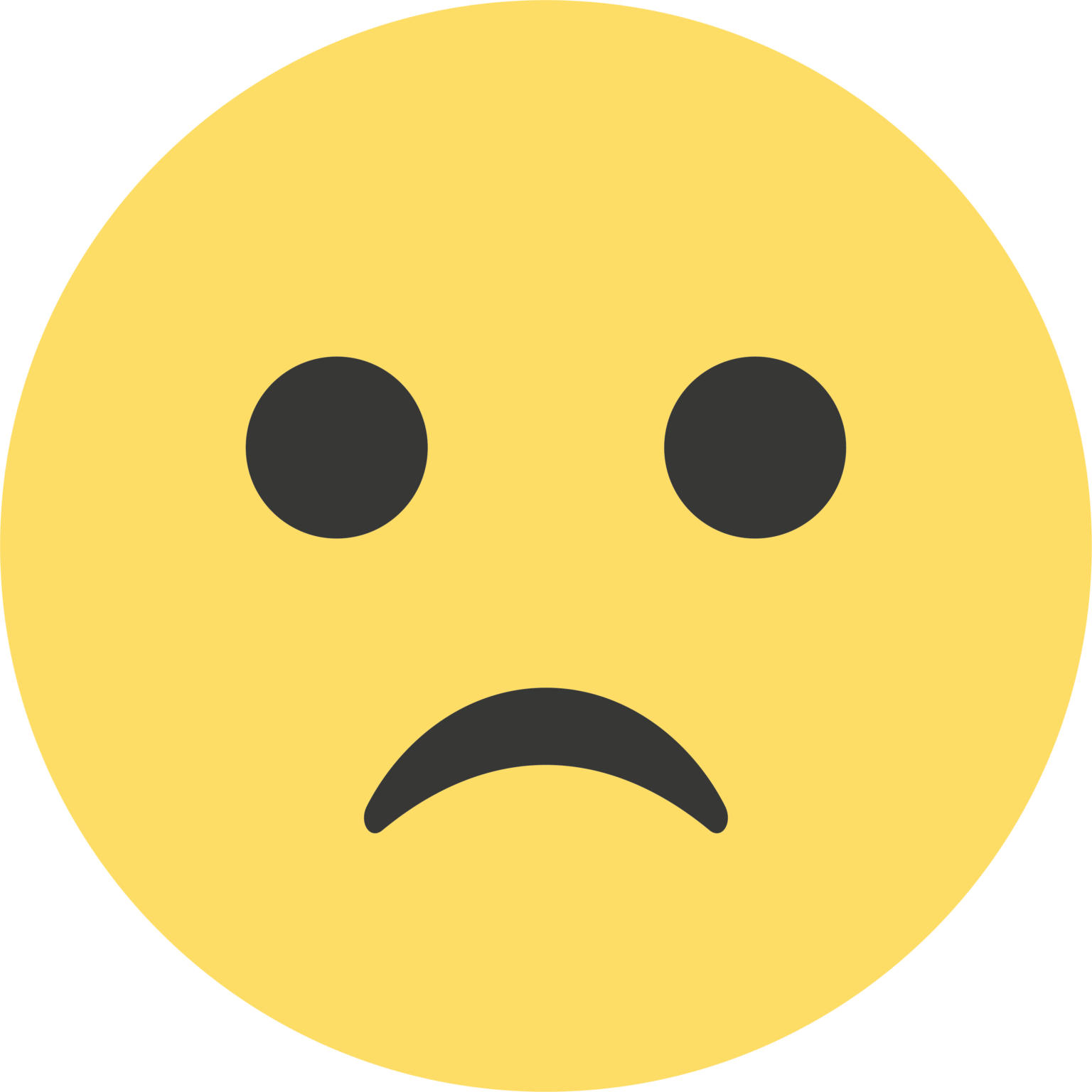 Sad Face Emoji PNG Pic