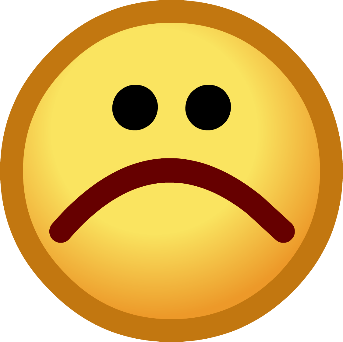 Sad Face Emoji PNG Picture