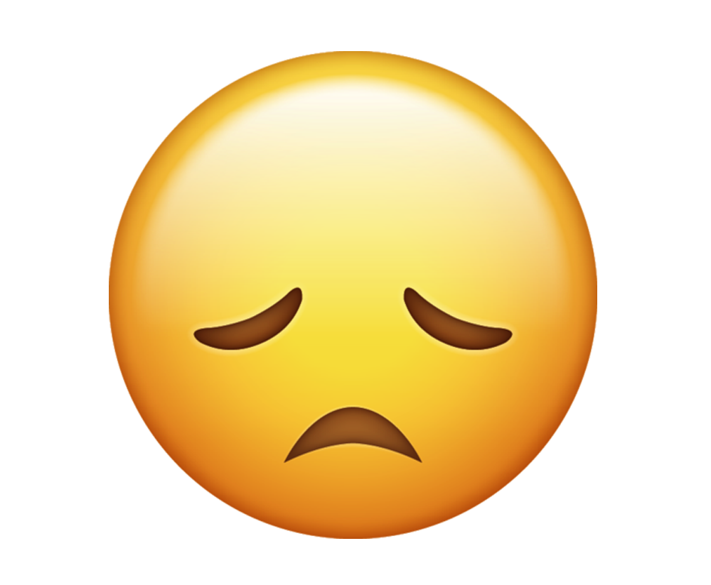 Sad Face Emoji Transparent PNG