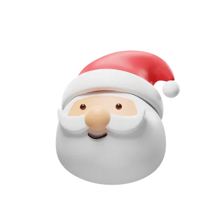 Santa Face PNG Isolated Pic