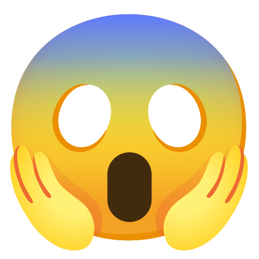 Scream Emoji PNG File
