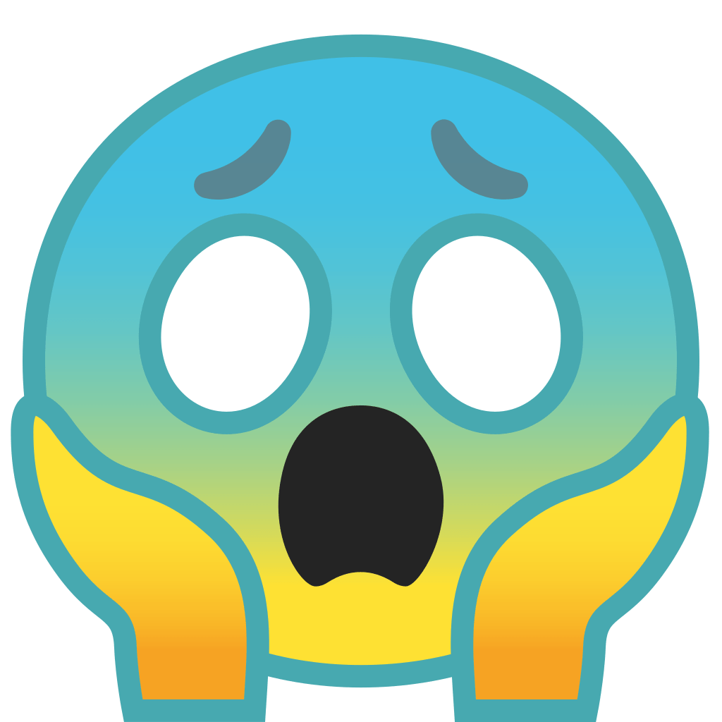 Scream Emoji PNG HD