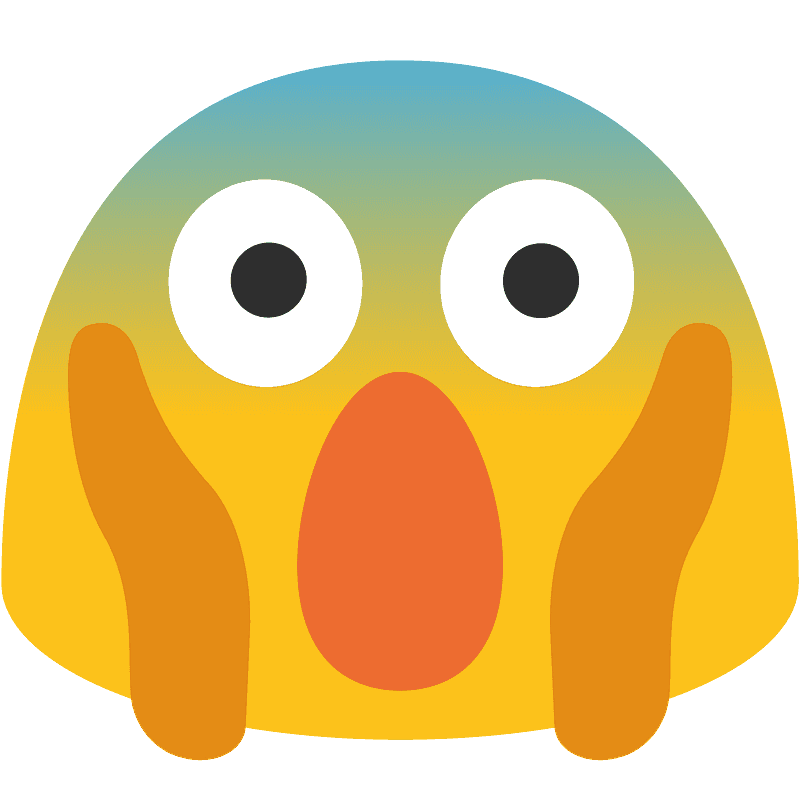 Scream Emoji PNG Image