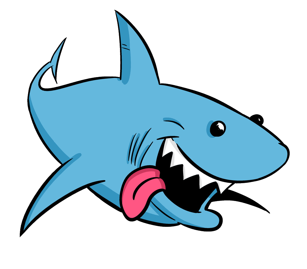 Shark Cartoon PNG Isolated File