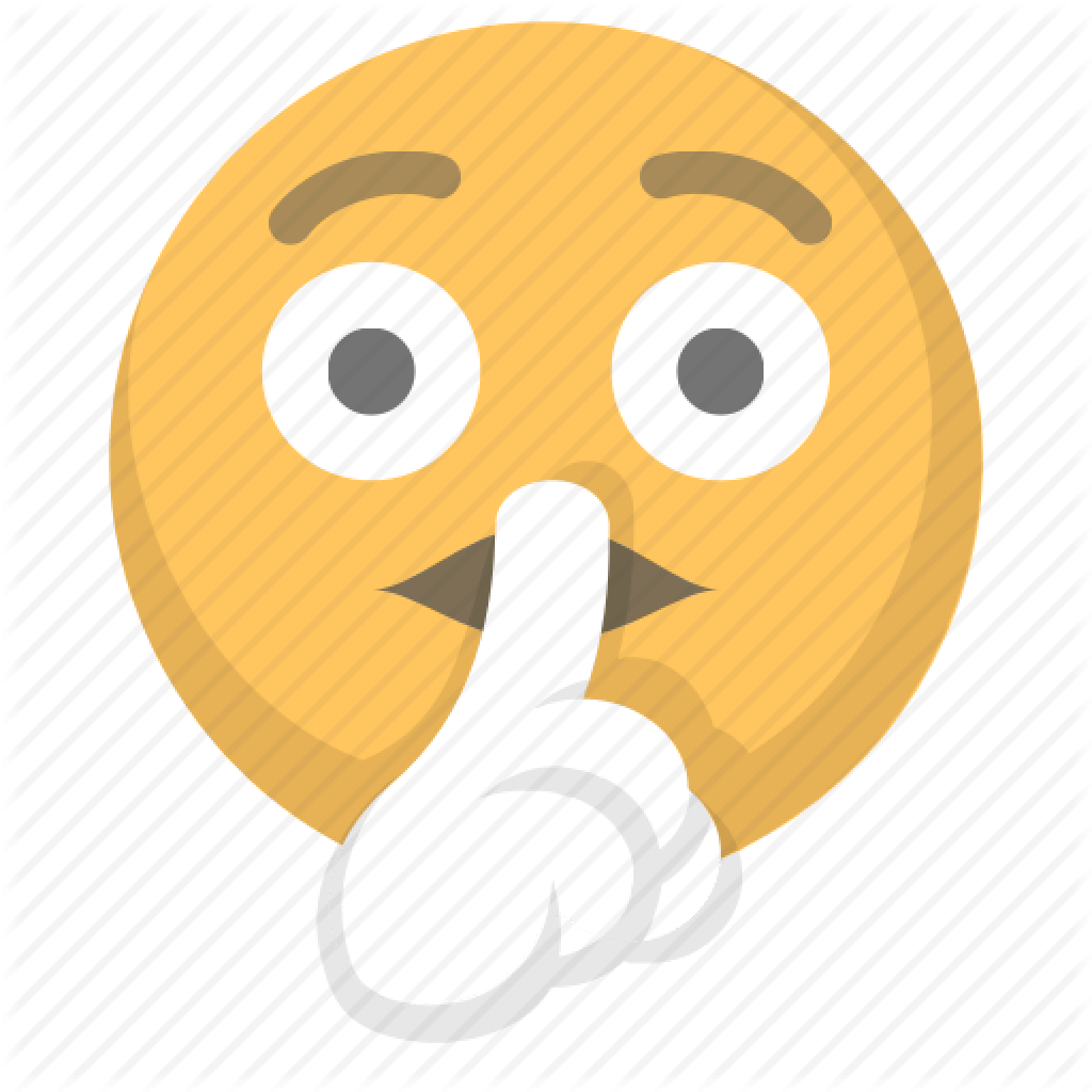 Shh Emoji PNG Clipart