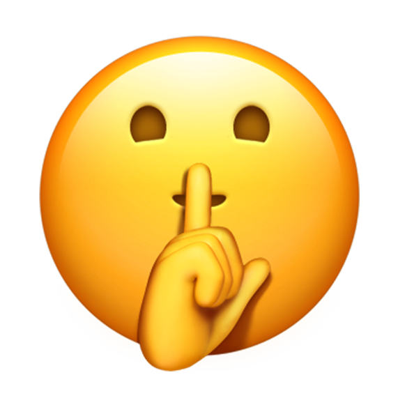 Shh Emoji PNG Pic
