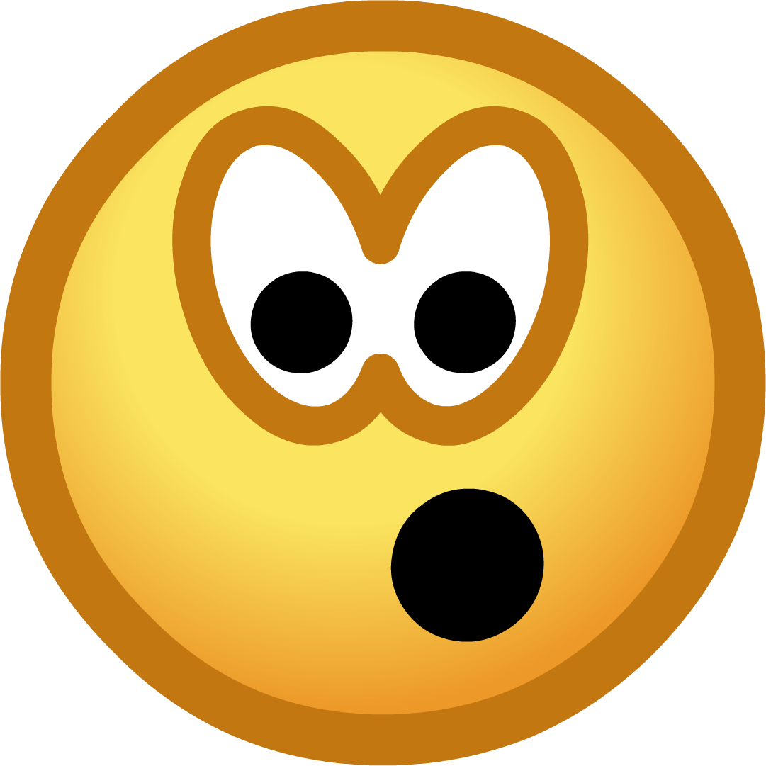 Shock Emoji PNG HD