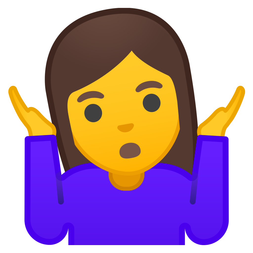 Shrug Emoji PNG Photo