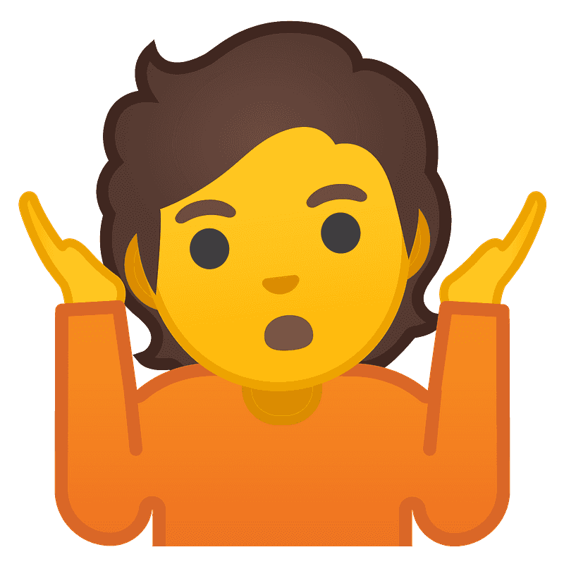 Shrug Emoji PNG Pic
