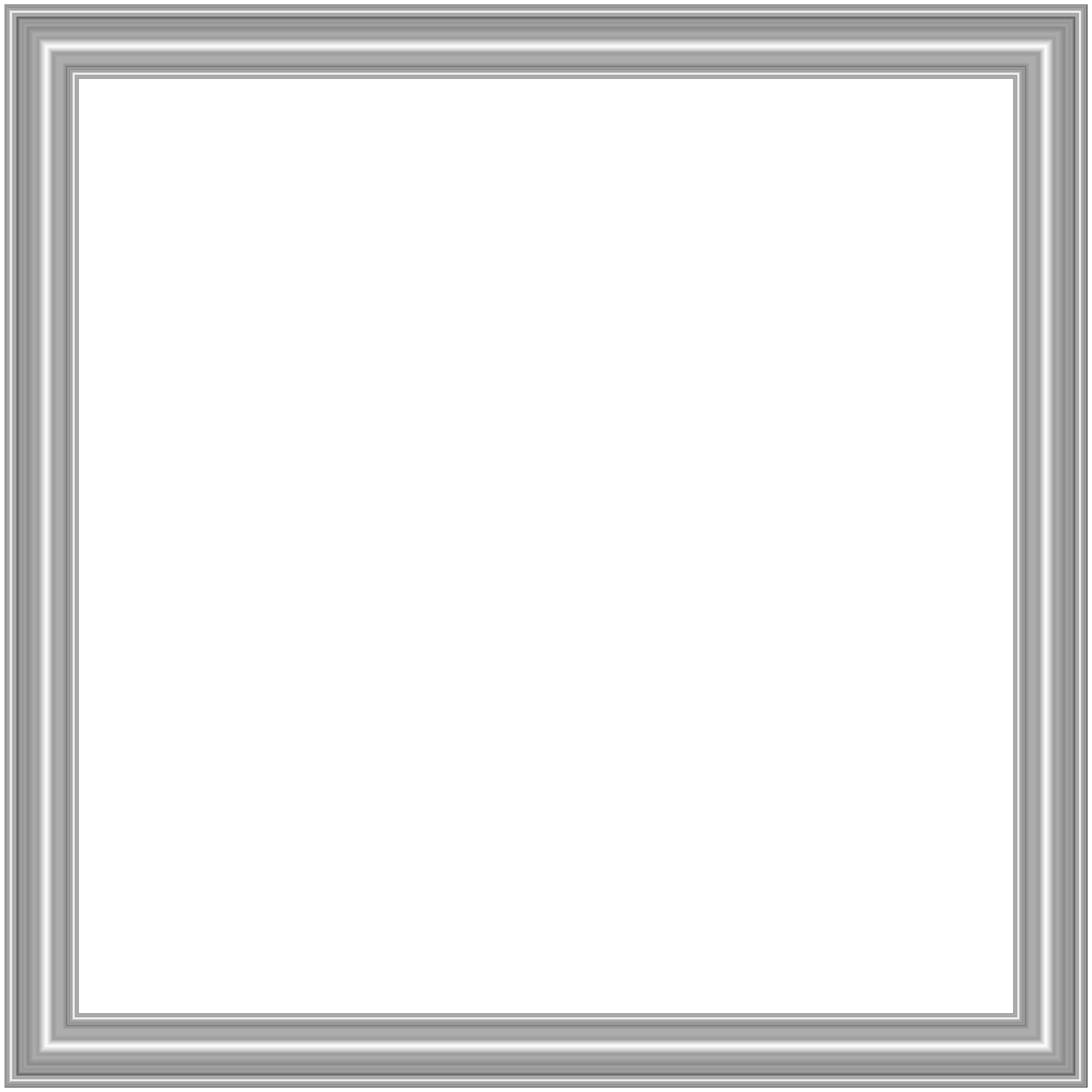 Silver Frame PNG HD Isolated
