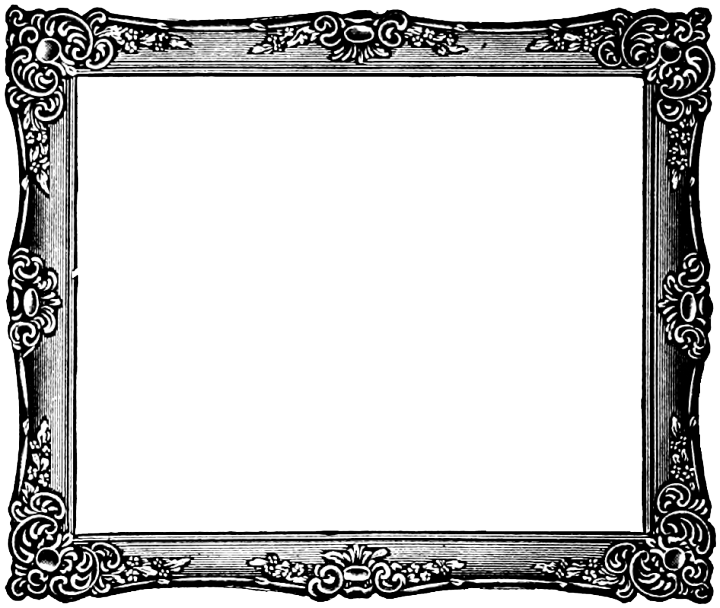 Silver Frame PNG Isolated HD