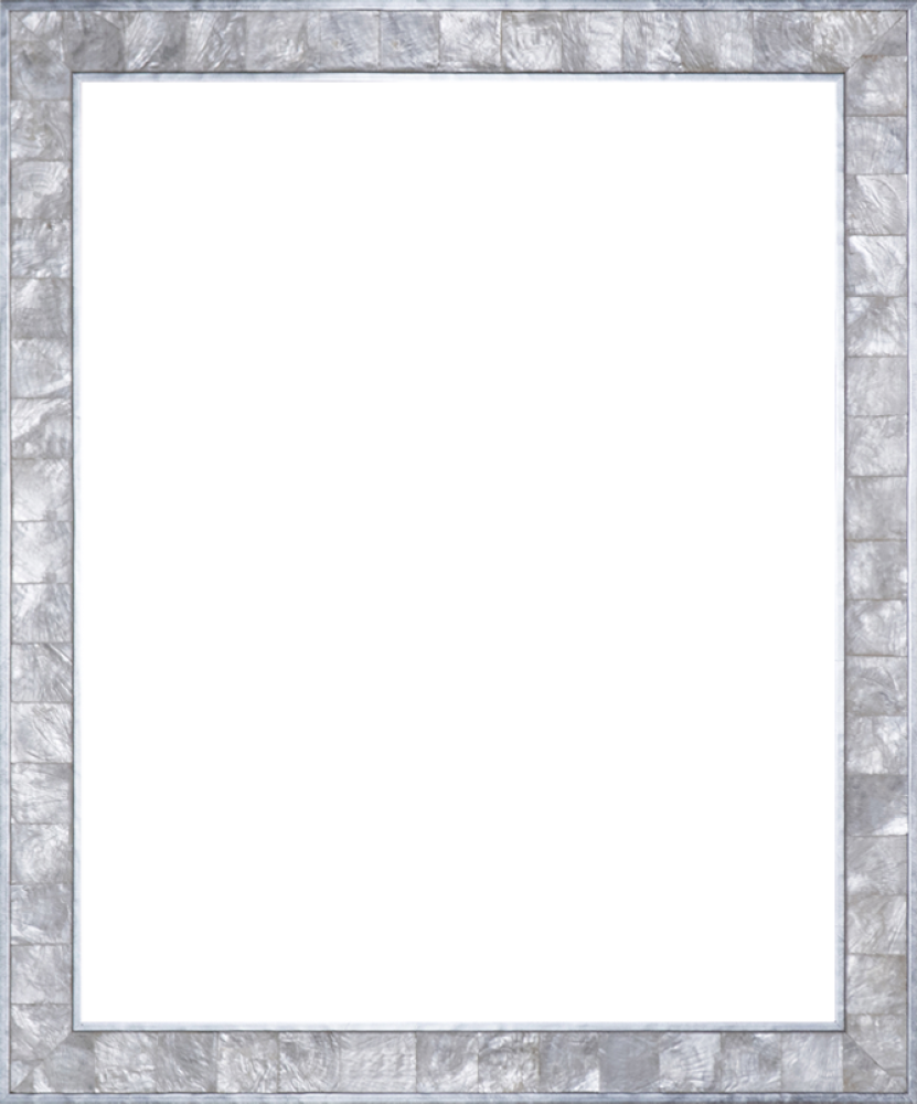 Silver Glitter Frame PNG File
