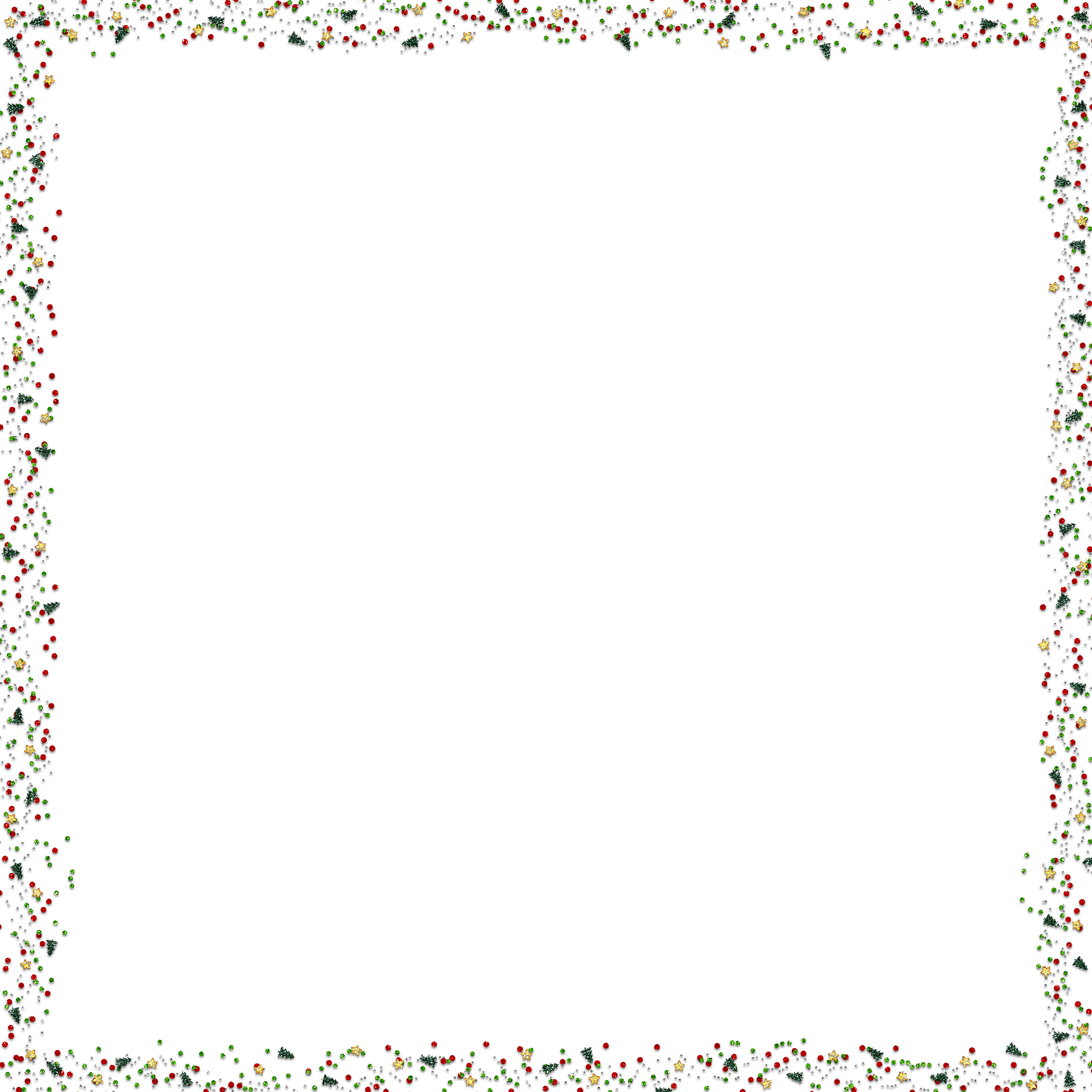 Silver Glitter Frame PNG Picture