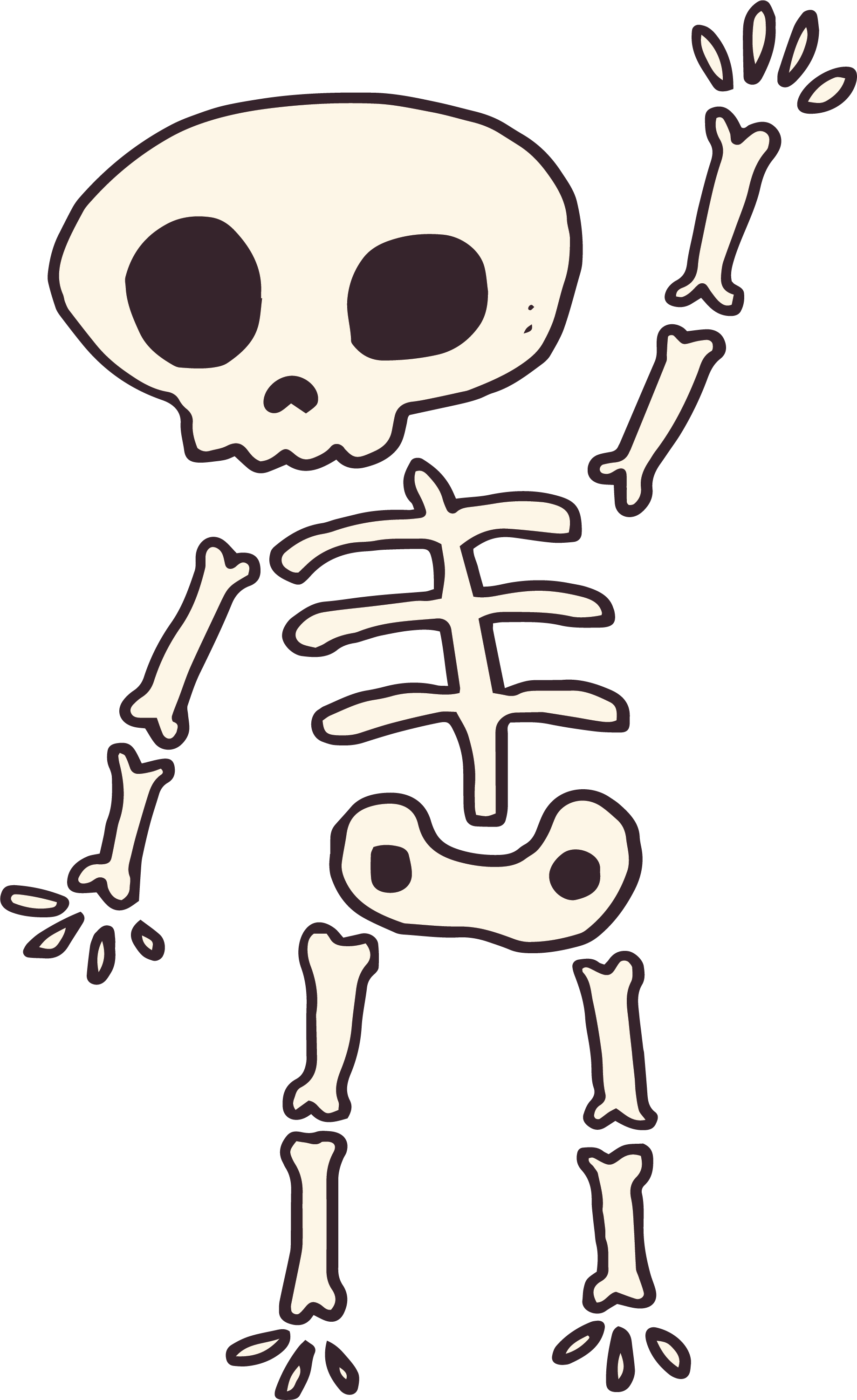 Skeleton Cartoon PNG Clipart
