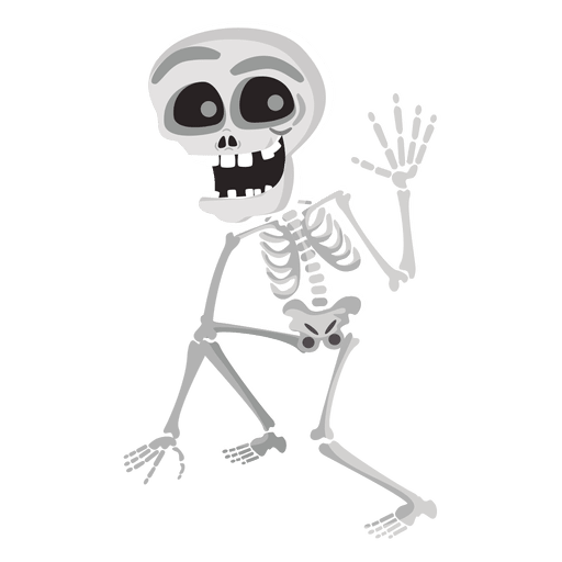 Skeleton Cartoon PNG Isolated File
