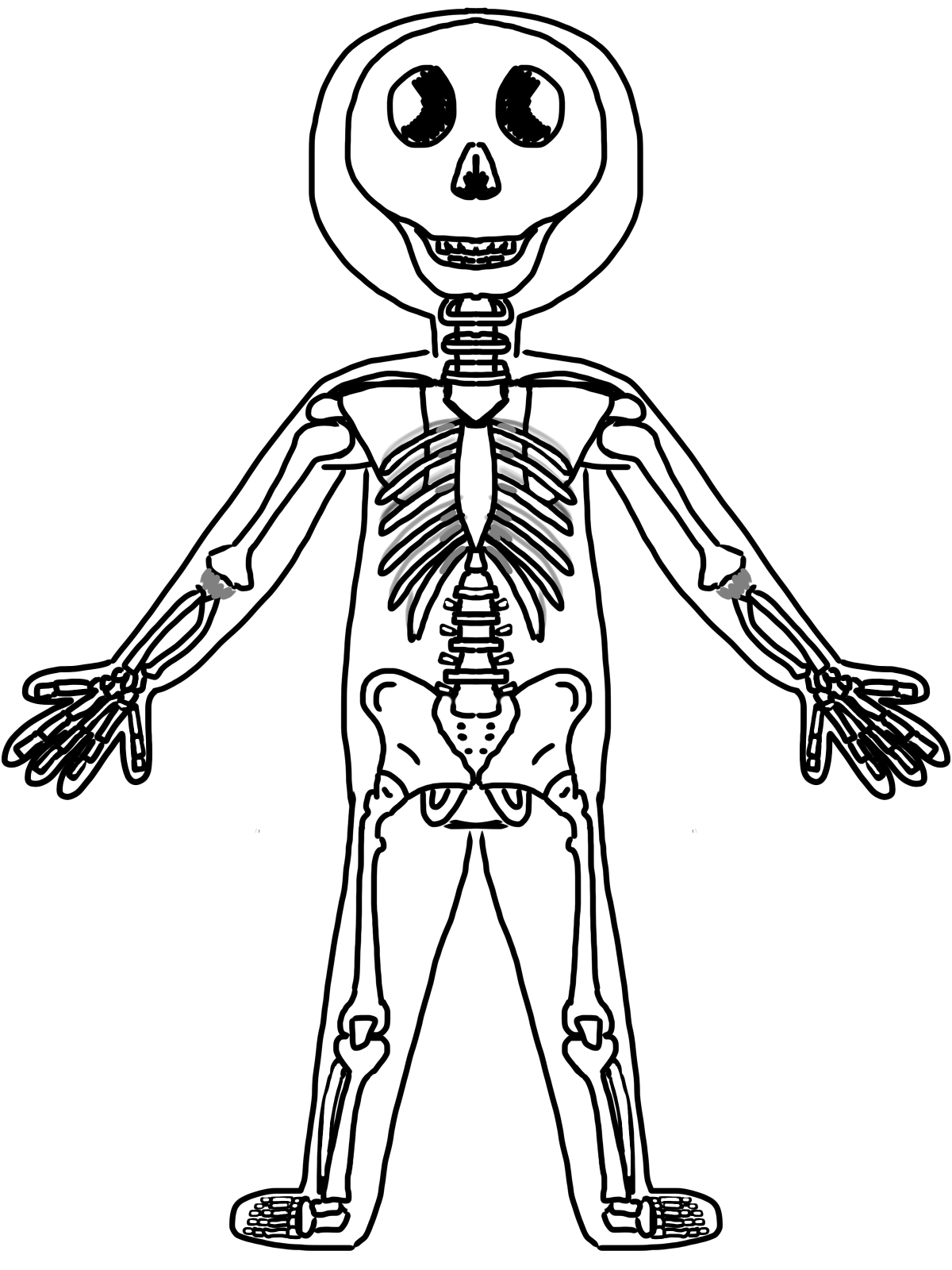 Skeleton Cartoon PNG Photo