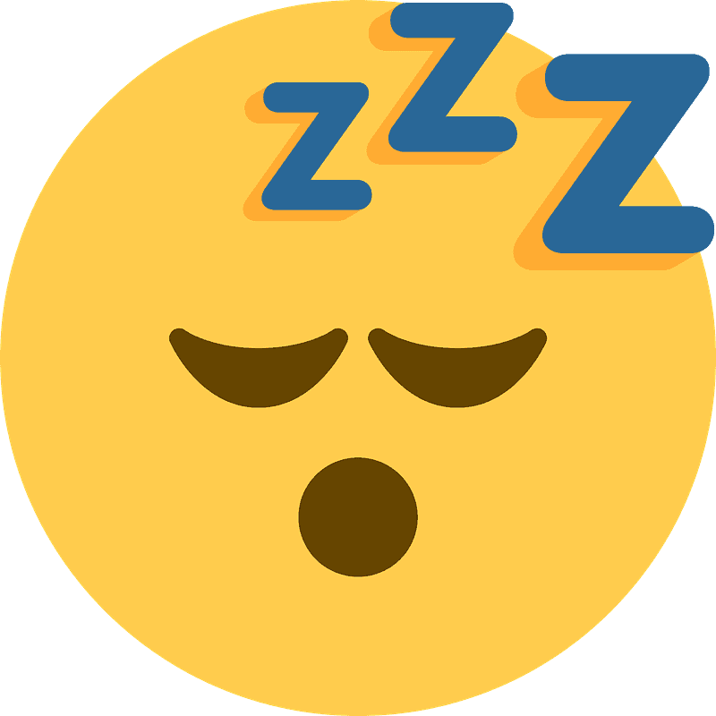Sleeping Emoji PNG HD