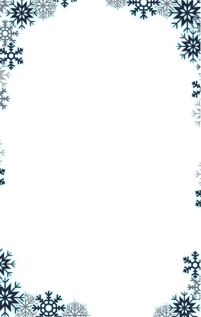 Snow Frame PNG Isolated HD