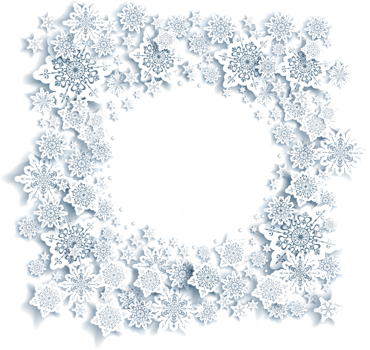 Snow Frame PNG Isolated Pic