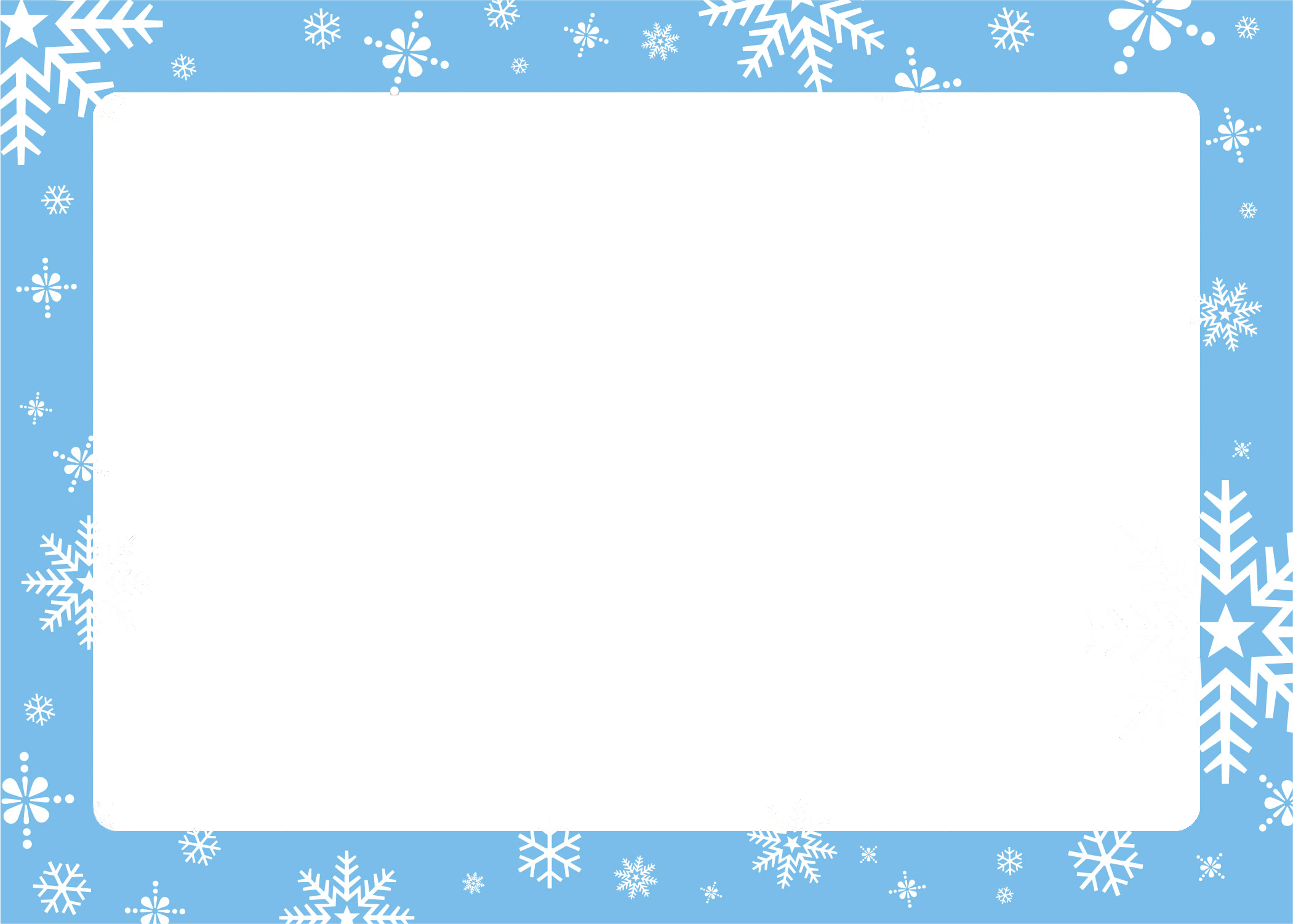 Snow Frame Transparent PNG