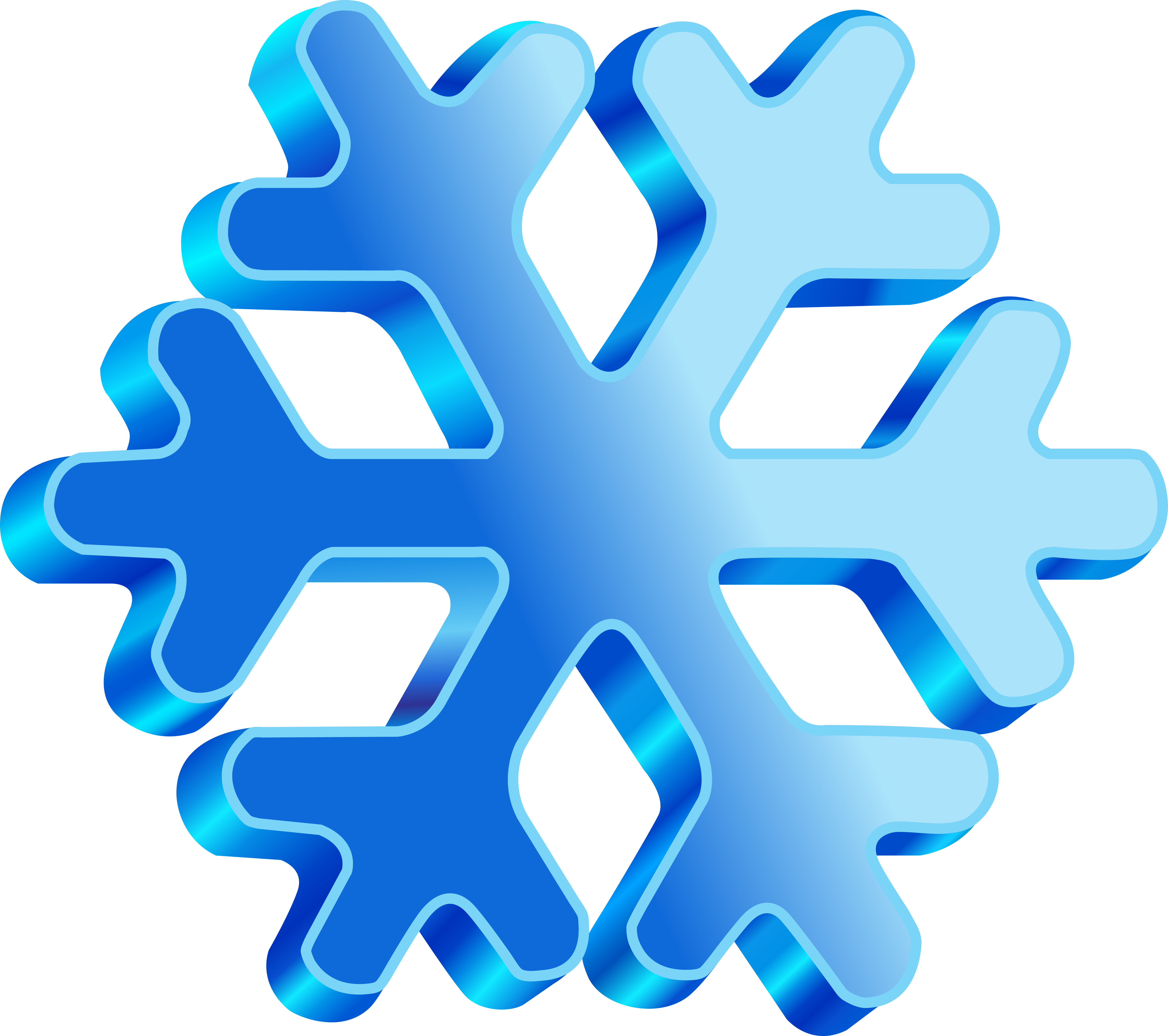 Snowflake Logo PNG HD Isolated