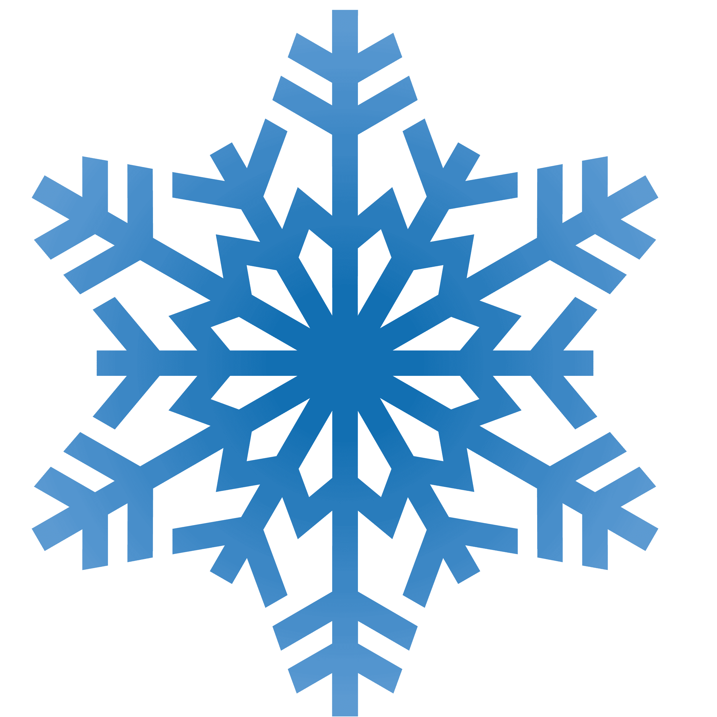 Snowflake Logo PNG Isolated File