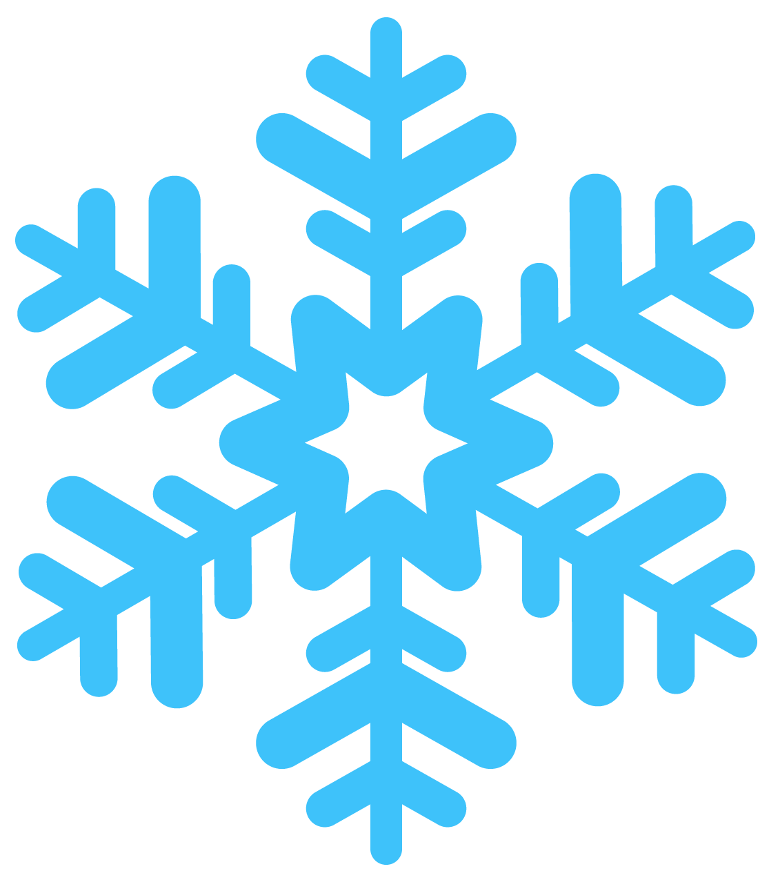 Snowflake Logo PNG Isolated Image