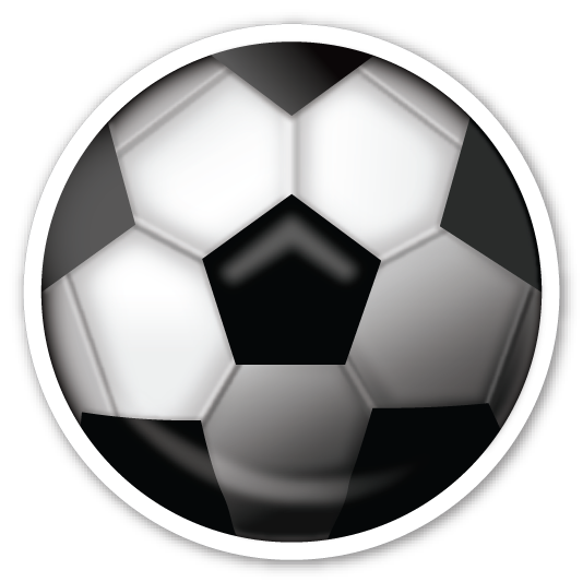 Soccer Ball Emoji PNG HD