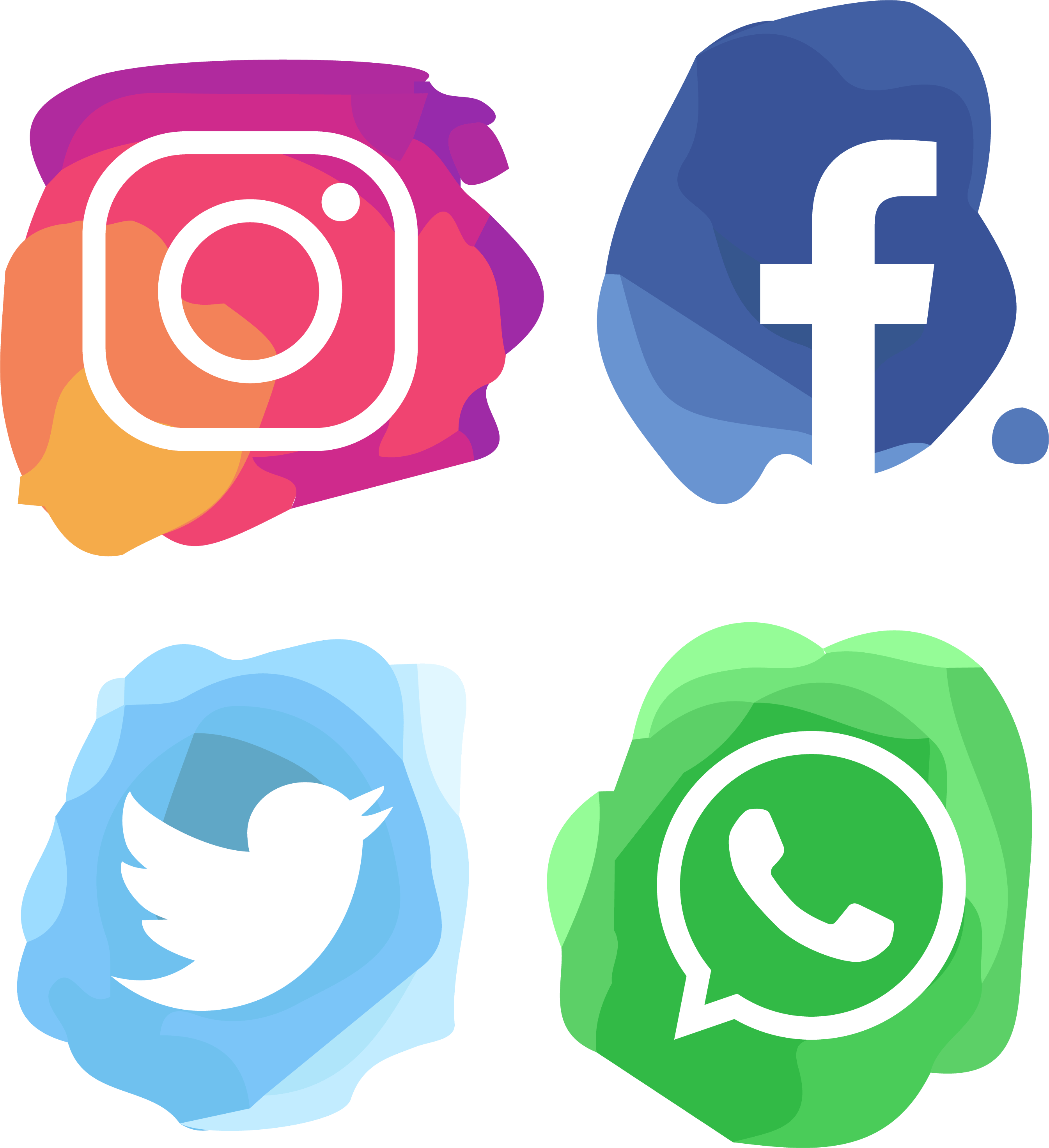 Social Media Logos PNG File