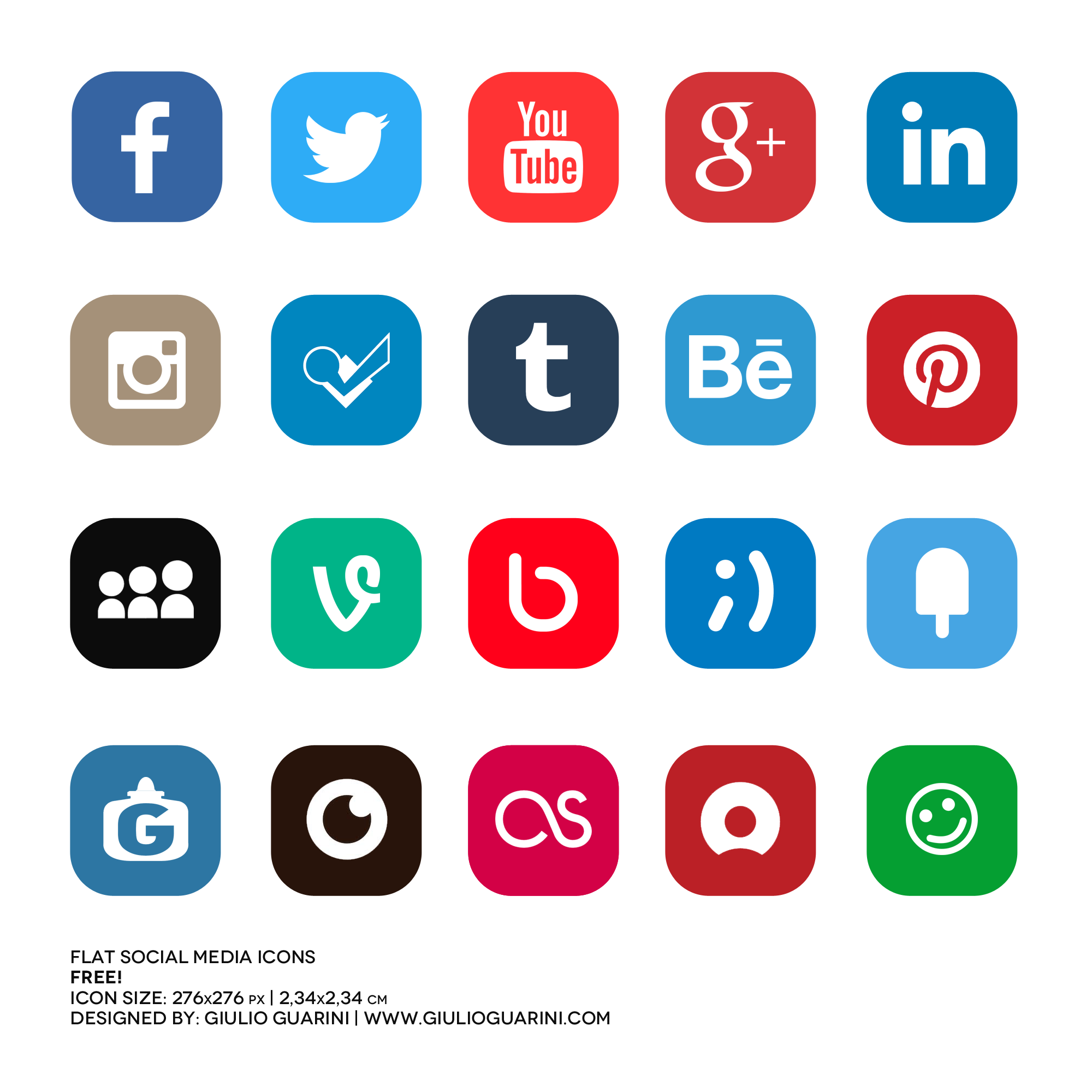Social Media Logos PNG Free Download