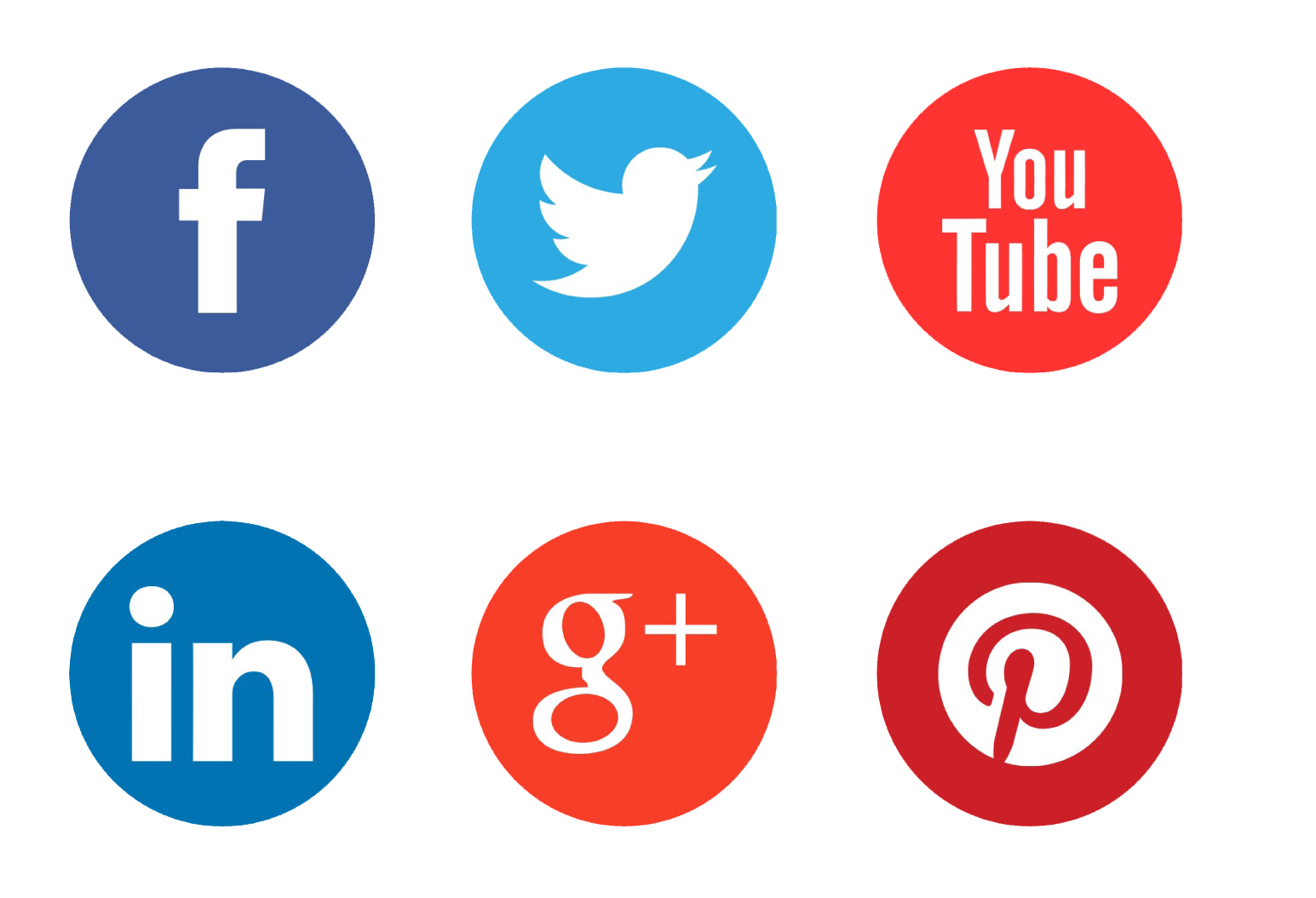 Social Media Logos PNG Isolated HD