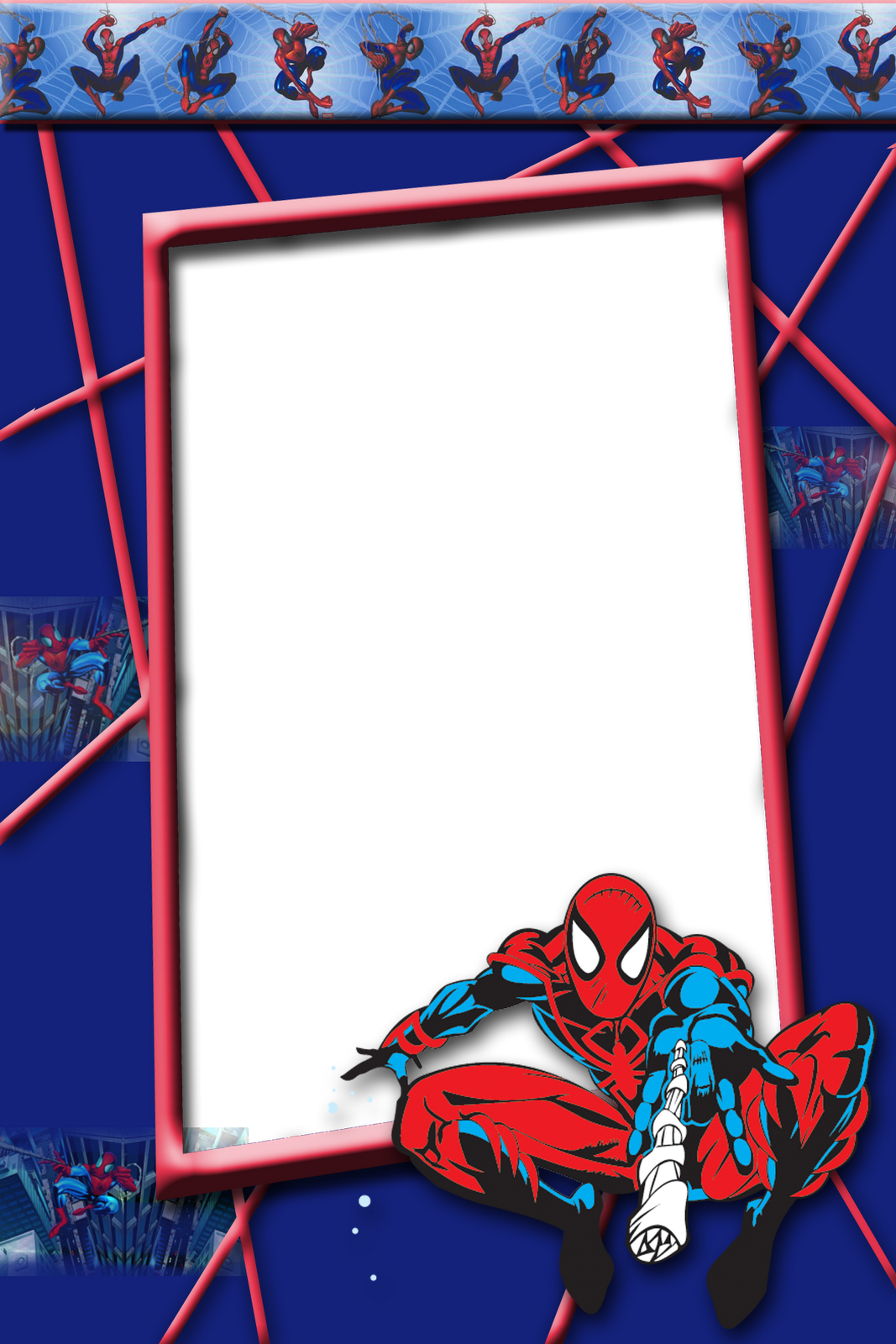 Spider Man Frame PNG Photo