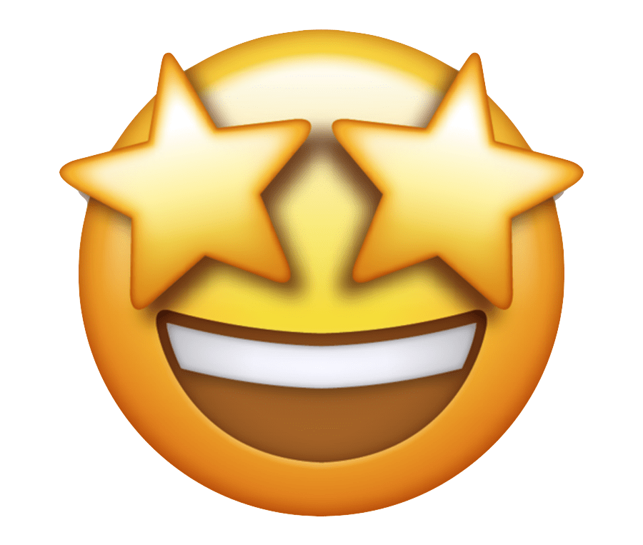 Star Eyes Emoji PNG
