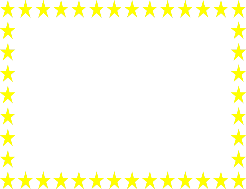 Star Frame PNG HD Isolated