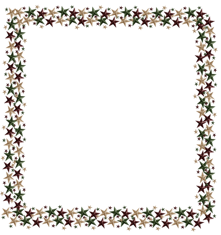 Star Frame PNG Isolated Image